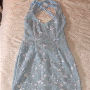 Baby Blue Lace Dress